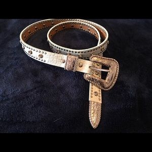 Light blue, western style belt